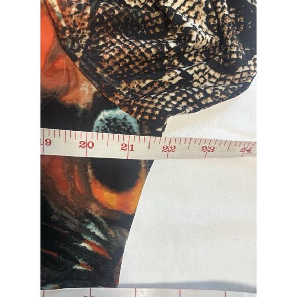 Attitudes by Renee Size XL Maxi Dress Soft Knit Unique Moth & Snake Print Artsy - Picture 8 of 9
